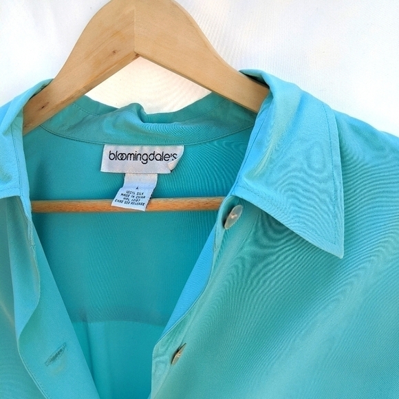 Vintage Bloomingdale's 100% Silk Blouse - Picture 1 of 7